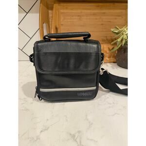 Lenmar faux leather shoulder camera bag  hand held or shoulder strap vintage?